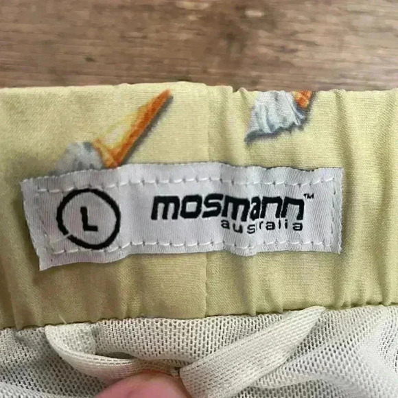 Mosmann Australia Swim Trunks Size Large 8" All Over Print Ice Cream Stretch - Picture 6 of 11